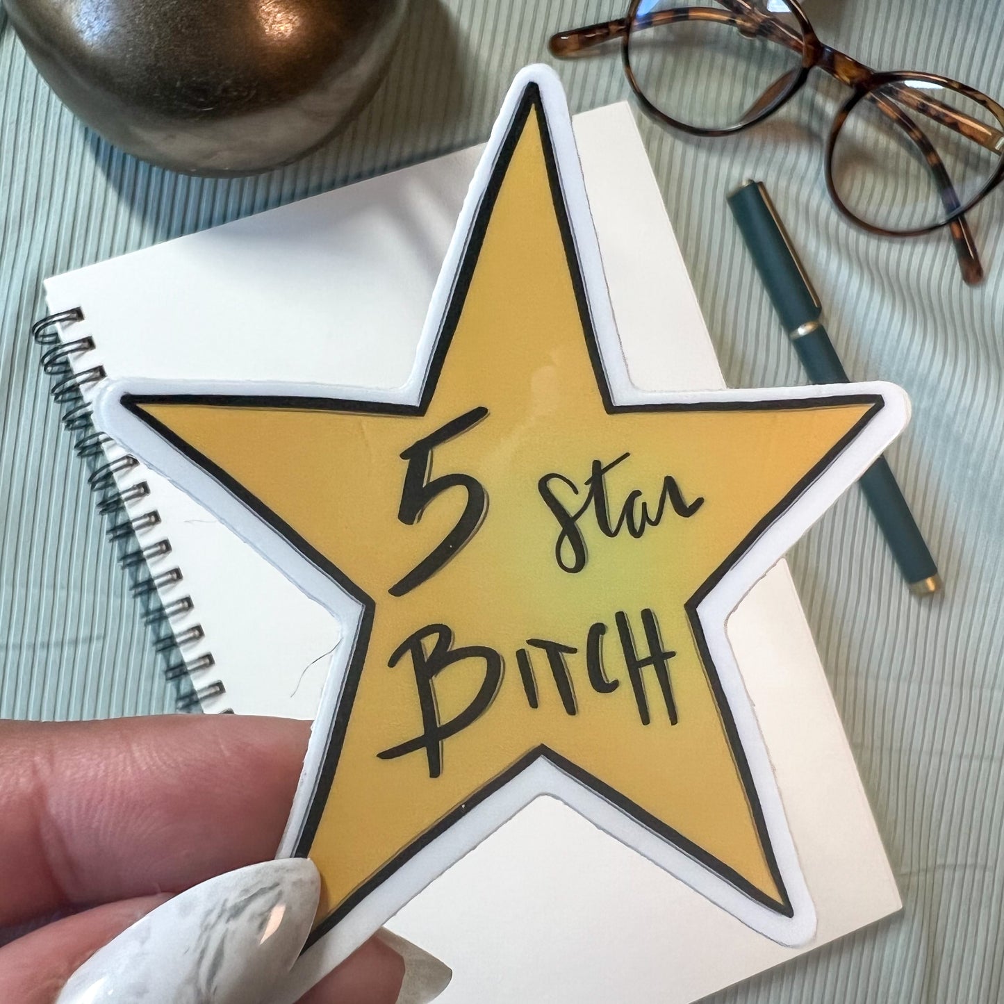 Five Star B*tch Sticker