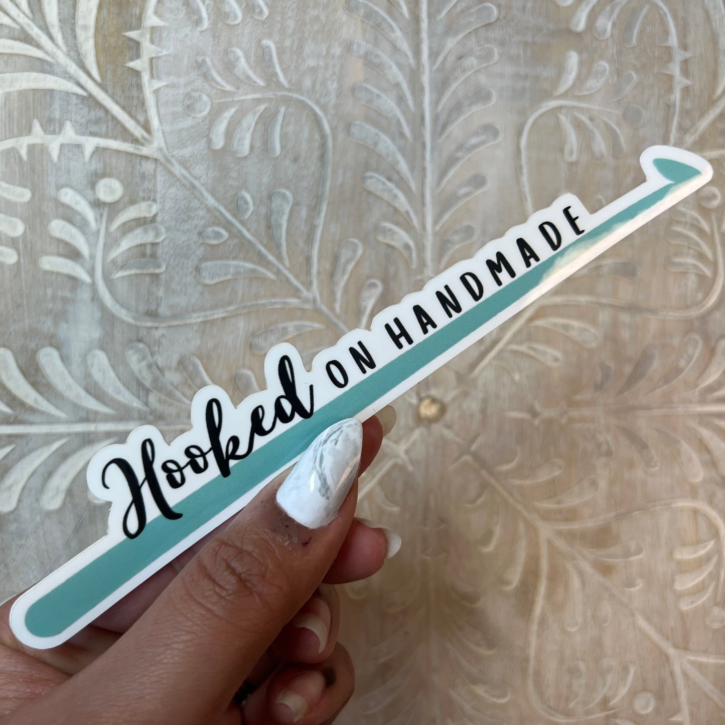 Hooked on Handmade Sticker