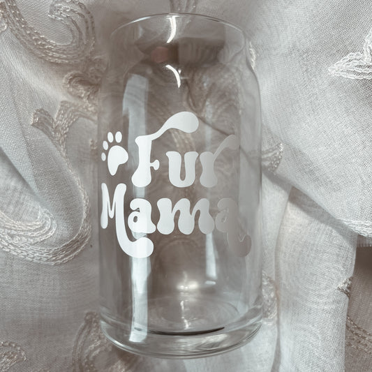 Fur Mama Glass Can