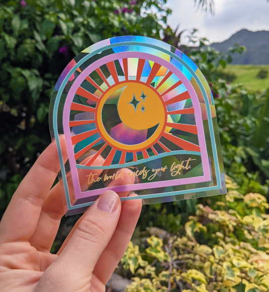 The World Needs Your Light Suncatcher