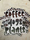 Coffee Dogs Plants Sticker